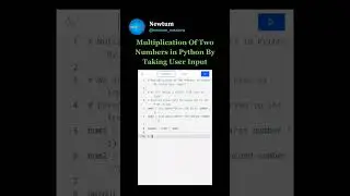 Multiplication of Two Numbers In Python By taking User Input