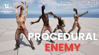 PROCEDURAL ENEMY! Zombie Shooter Kit v2 - UNREAL ENGINE 5