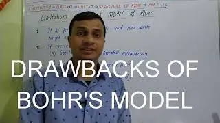 Drawbacks of Bohr's model
