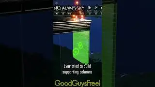Can't build half-width pillars downward in 