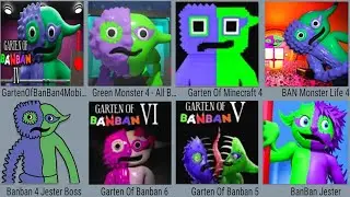 Garten Of Banban 4 Mobi,Green Monster 4 Banban,Garten Of Minecraft 4,BAN Monster life 4,Banban 4