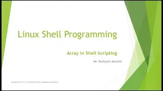 Array in Shell Scripting