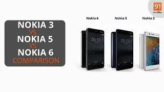 Nokia 3 vs Nokia 5 vs Nokia 6: Comparison