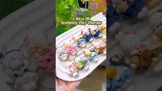 3 Days of Sculpting Clay Charms #clayartist #clayart #polymerclay