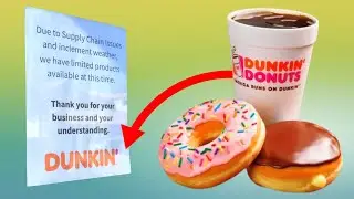 Dunkin Donuts Shortage 🍩🍩🍩