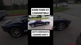 INSANE Ford GTX1 Gets SIDEWAYS leaving car meet! Full send! #ford #gt #fullsend #drift #gtx1