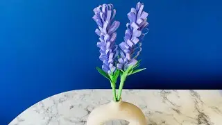 Kağıttan Lavanta Çiçek Yapımı 💜 Lavender Paper Flower