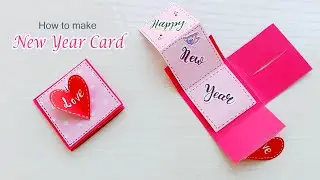 How To Make Happy New Year Card • Cute New Year Greeting Card Making Ideas • DIY New Year Card 2021