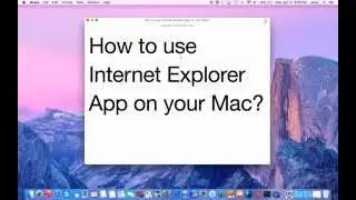 How to run Internet Explorer on a Mac