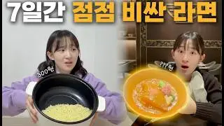 Eating increasingly expensive ramen for 7 days