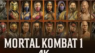 Mortal Kombat 1 – All Characters Introduction No Commentary  4K Ultra HD