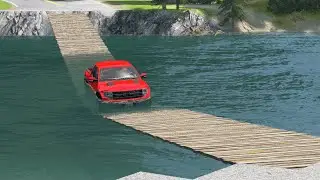 Cars vs Suspension Bridge #4 – BeamNG.Drive