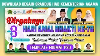 DOWNLOAD DESAIN SPANDUK HAB KEMENTERIAN AGAMA