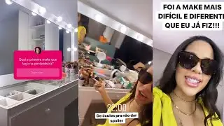 LAURA FEZ A PRIMEIRA MAQUIAGEM NA PENTEADEIRA NOVA - Stories da Laura Brito