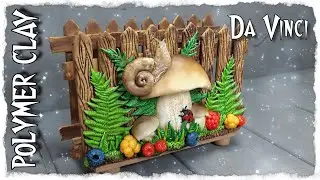 Polymer Clay Mushroom Napkin Holder | Polymer Clay Mushroom Sculpting