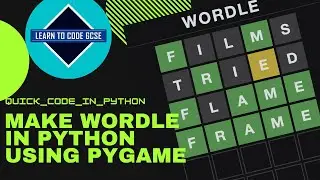 How to make Wordle in python [EASY!]