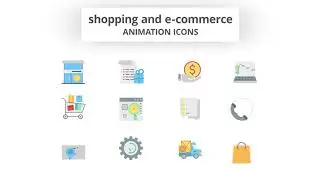 Shopping and E-Commerce - Animation Icons | After Effects Elements - Envato elements