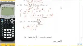 Math SL seqs series review solution