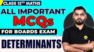 DETERMINANTS Class 12 Most Important Questions ✅ | Determinants All Important MCQs | Class 12 Maths