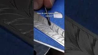 Hand Engraved Laurel Wreath