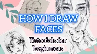 How i draw faces 👁️👄👁️ easy tut for beginners #art  #facetutorial #viralvideo 