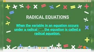 Solving Radical Equation