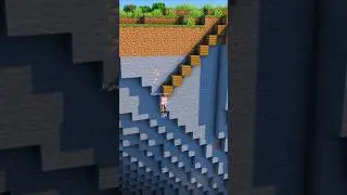 Building a House on a Cliff #shorts #minecraftshorts