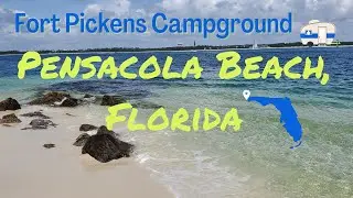 Pensacola Beach - Fort Pickens National Park Campground Drive Thru - Blue Angels Flying - #Pensacola