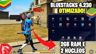 TESTEI O EMULADOR BLUESTACKS 4.230 COM 2 NÚCLEOS E 2GB DE RAM! VERSÃO LEVE E COM POUCO USO DE CPU ✅😮