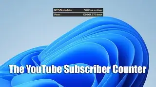 YouTube Subscribers Counter on Windows