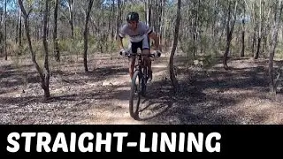 How to Mountain Bike Faster: Straight Lining Technique