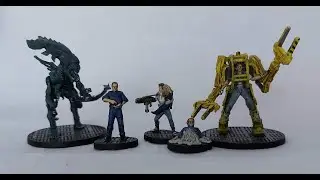 Aliens - painting the figures from the Get Away From Her You B***h! expansion