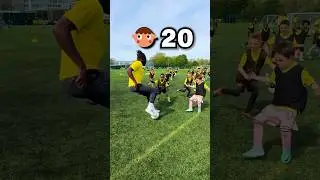 How many kids does it take to stop a pro footballer?