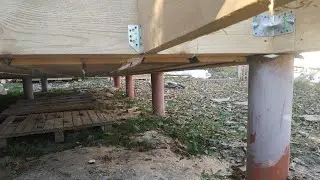 Достройка нашего каркасного дома, про свайный фундамент и не только!