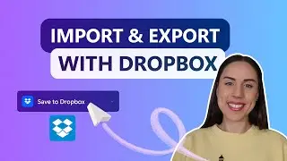 How to import and export videos using Dropbox in Clipchamp