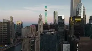 Dreamy Downtown Chicago Drone Footage 4K