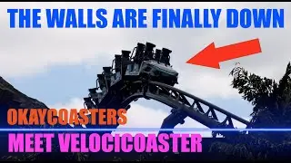 VelociCoaster's WALLS come down and I saw it first hand!
