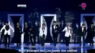 MAMA 2011 - Super junior - Super man + Mr Simple + Sorry Sorry Live  (Subtitulado)