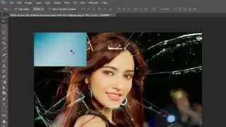 How To Create Photoshop Broken Glass DramaticHindiUrduकेसे फ़ोटोशॉप मे टूटे शीशे नाटकीय बनाते हे