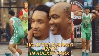 STEPHON MARBURY PROTEGE PLAYS 1v1 IN BROOKLYN AGAINST UNDEFEATED STREETBALLER ON CLEAR DA AIR