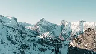 Drone over the Alps