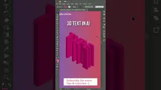 Master 3D TEXT in Illustrator in 1 Minute!