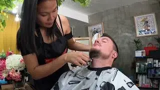 Lady Barber Bangkok gives lovely service   🇹🇭