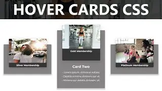 Responsive Hover Cards w/Landing Page | HTML & CSS