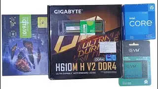 Rs.25000/- INTEL CORE I5 12TH GEN 12400F-GIGABYTE H610 M -8GB RAM DDR4-2GB  GRAPHICS CARD-512GB SSD