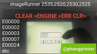 how to fix Canon IR 2520 | 2525 | 2530 | 2535 , error code E000000 - 000001 - 000002 ...