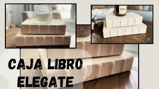 COMO HACER UNA CAJA LIBRO ELEGANTE (RECICLAJE)