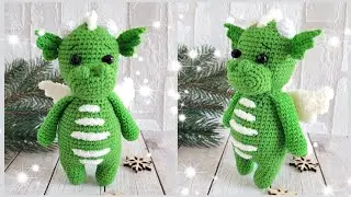🐲ДРАКОН ВЯЗАНЫЙ КРЮЧКОМ🤩crochet dragon🐉gehäkelter Drache