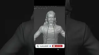 Creating 2D to 3D Stylized Momoa Fast X Character Sculpting in Blender PART 3