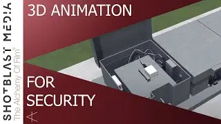 3D Explainer Motion Graphics Video Security System Manufacturing 3D Animated Video Animation Company